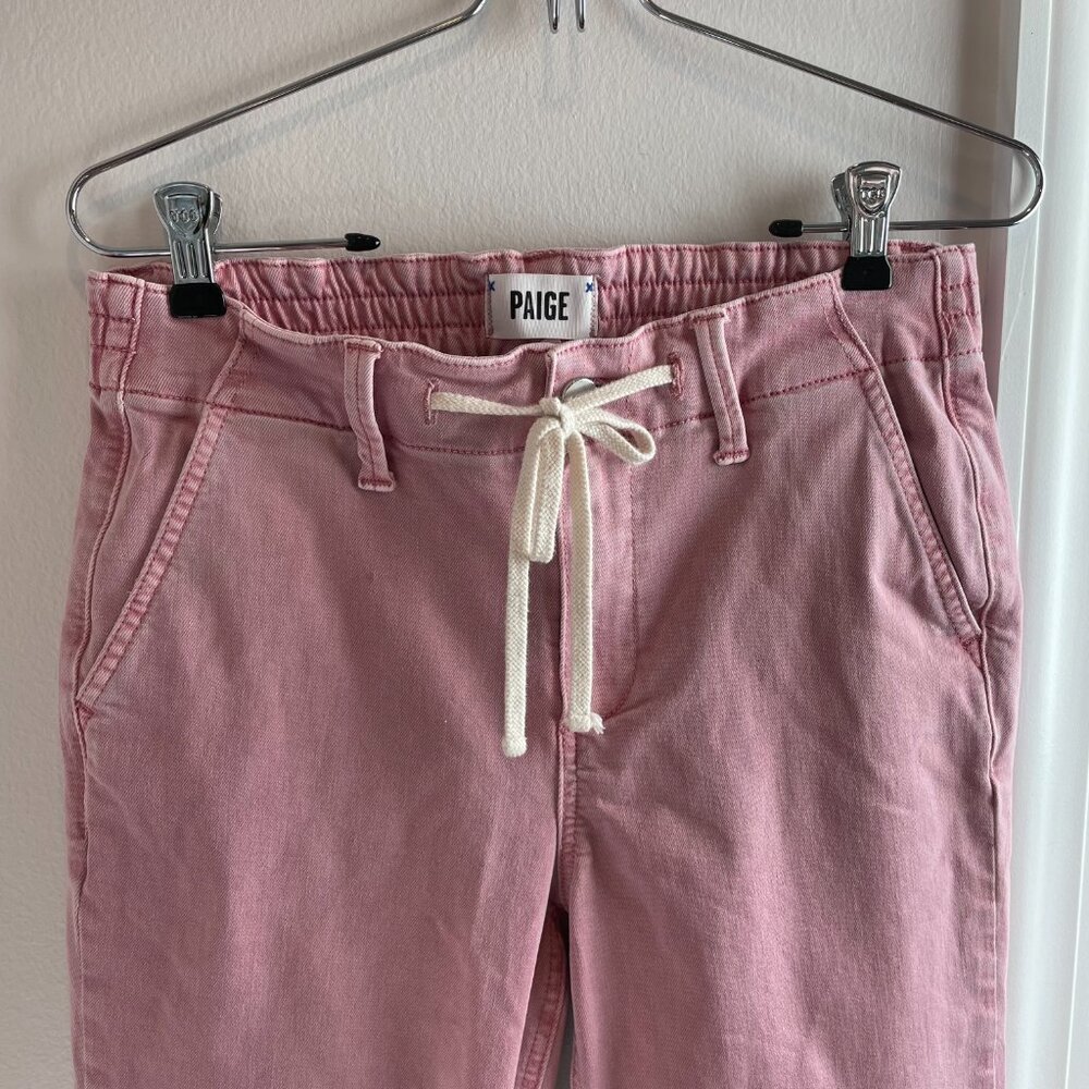 PAIGE JEANS Christy Joggers - Drawstring Pants with Elastic Waist - Size 26 - Picture 4 of 15